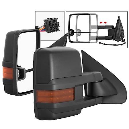 (Xtune ) Chevy Silverado 14-16 G2 Power Heated Amber LED Signal Telescoping Mirror