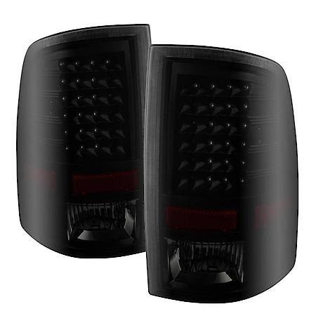 Tail Light Assembly- LED, Black/ Smoke Lens; Black Housing; Set Of 2
