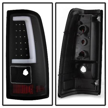Taillight Assembly, LED, Clear Lens; Bar Style; Black Housing; Set Of 2