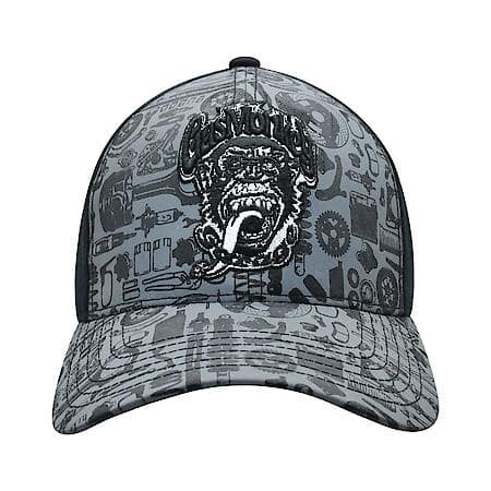 Gas Monkey Garage  Baseball Hat: Snap Back Adjustable, Curved Brim, Cotton/Poly Blend