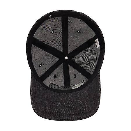 Black American Flag Baseball Hat: Snap Back Adjustable, Curved Brim, Cotton/Poly Blend