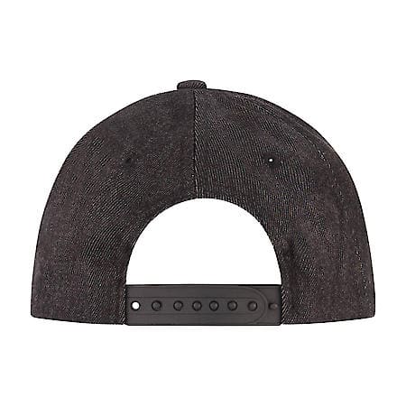 Black American Flag Baseball Hat: Snap Back Adjustable, Curved Brim, Cotton/Poly Blend