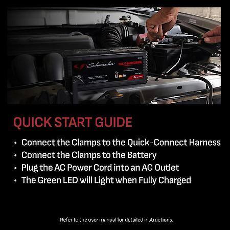 3-In-1 6V/12V Fully Automatic 1.5A Battery Charger And Maintainer