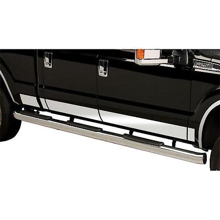 Rocker Panel Molding, 10 Piece; Polished; Stainless Steel; 6-1/4 Inch Height