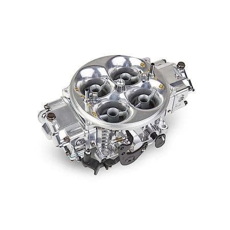 Professional Race Carburetor: 1150 CFM, No Choke, 4 Barrel, 4500 Bore, Dual Inlet, Shiny