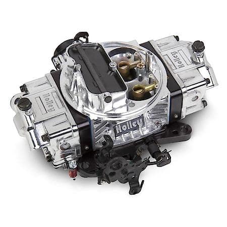 Performance and Race Carburetor: 650 CFM, Electric Choke, 4 Barrel, Square Bore, Dual Inlet, Shiny