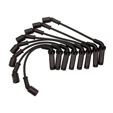 Spark Plug Wire Set: Fiberglass Reinforced Latex Graphite Core, 8 Wire Set