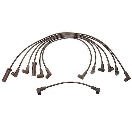 Spark Plug Wire Set: Fiberglass Reinforced Latex Graphite Core, 7 Wire Set