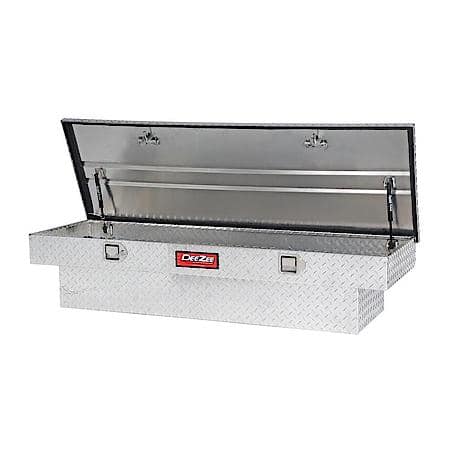 Crossover, Single Lid, Diamond Tread, Silver, Aluminum, 20" L X 63" W X 13" H