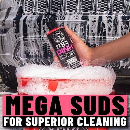 Mr Pink Super Suds Car Wash Shampoo: Restore the high gloss shine to your daily driver, 16 Oz.