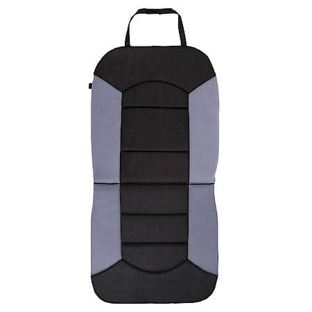 AutoCraft Car & SUV & Truck Seat Cushion, Black/Grey Leatherette Look, Universal, Breathable, All Season, 1 PK