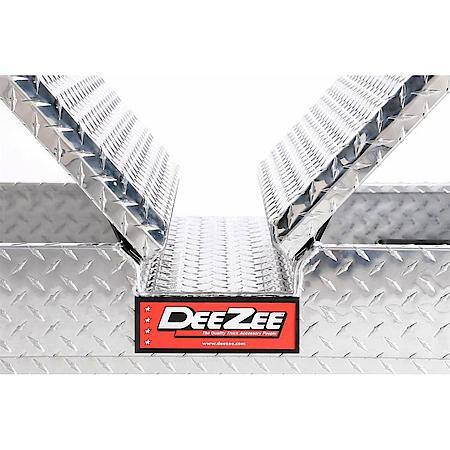 Crossover, Double Lid, Diamond Tread, Silver, Aluminum, 20" L X 63" W X 13" H