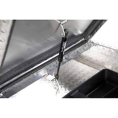 Crossover, Double Lid, Diamond Tread, Silver, Aluminum, 20" L X 63" W X 13" H
