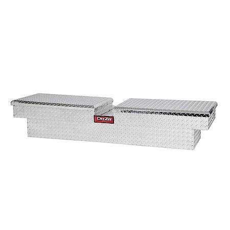 Crossover, Double Lid, Diamond Tread, Silver, Aluminum, 20" L X 63" W X 13" H