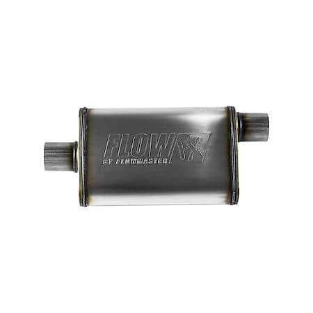 Flowfx Muffler 409S - 2.50 Offset In/ 2.50 Center Out - Moderate Sound