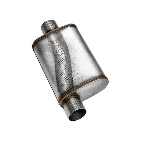 Flowfx Muffler 409S - 2.50 Offset In/ 2.50 Center Out - Moderate Sound