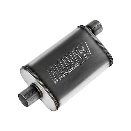 Flowfx Muffler 409S - 2.50 Offset In/ 2.50 Center Out - Moderate Sound