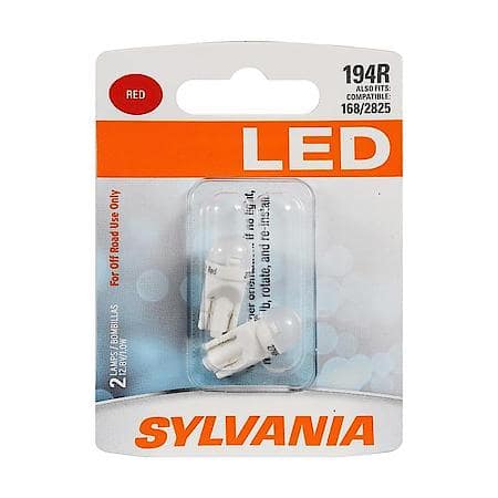 194R: Red LED Mini Bulb, 2 Pack