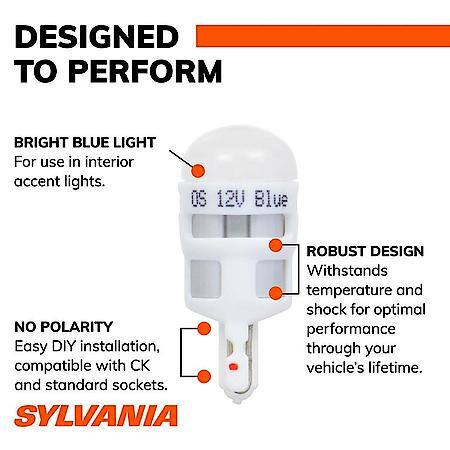 194B ZEVO: Blue LED Mini Bulb, Super Bright, Lifetime Limited Warranty, 2 Pack