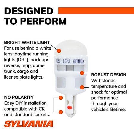 194 ZEVO: White LED Mini Bulb, Super Bright, Lifetime Limited Warranty, 2 Pack