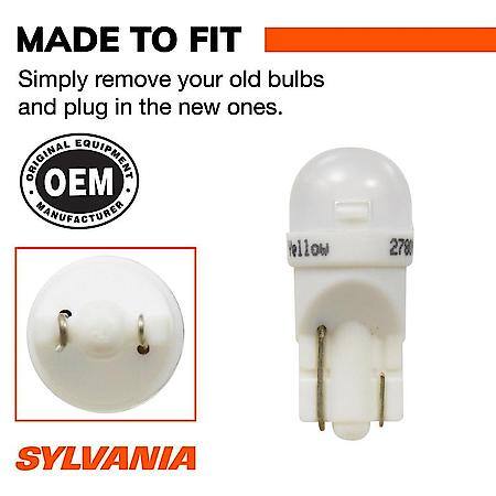 168A: Amber LED Mini Bulb, 2 Pack