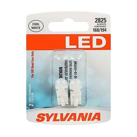 2825 White LED Mini Light Bulb, 2 Pack