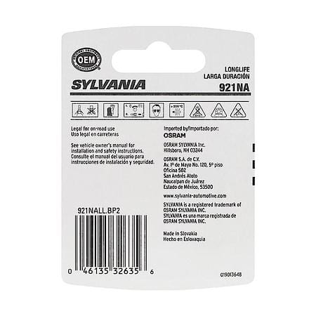 921NA Long Life Amber Mini Light Bulb, Standard Performance, 2 Pack