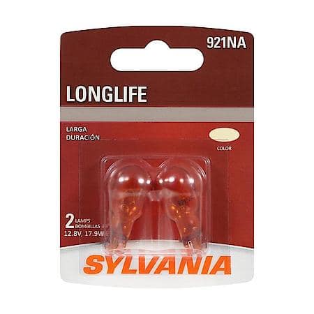 921NA Long Life Amber Mini Light Bulb, Standard Performance, 2 Pack