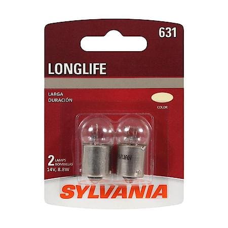 631 Long Life Mini Light Bulb, Standard Performance, 2 Pack