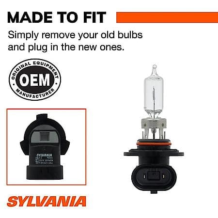 9005 Basic: Halogen Headlight Bulb, Basic Performance, 2 Pack
