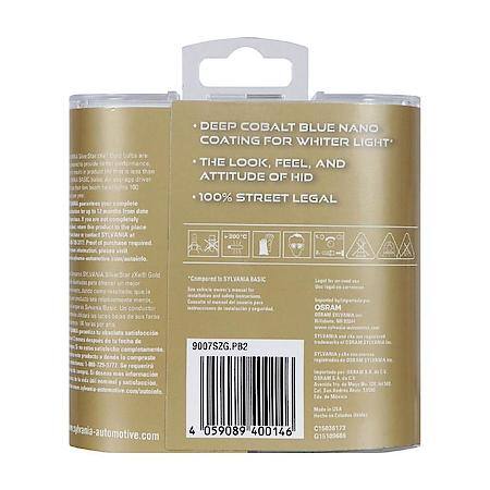9007 SilverStar zXe Gold: Halogen Headlight Bulb, High End White Light, 2 Pack
