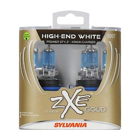 9007 SilverStar zXe Gold: Halogen Headlight Bulb, High End White Light, 2 Pack