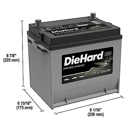 Battery : 35 Group Size, 650 CCA, 810 CA, 100 Minute Reserve Capacity