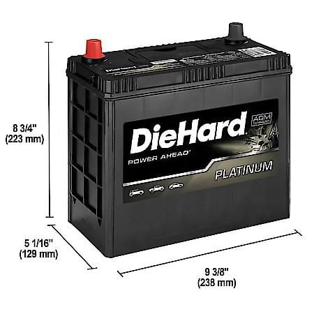 Battery : 51R Group Size, 435 CCA, 540 CA, 75 Minute Reserve Capacity