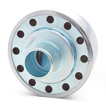 Valve Cover Breather Cap; 3 In Dia; MOPAR Emblem; Push-In Style; Chrome