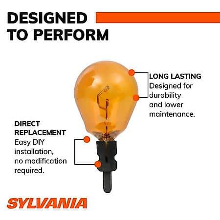 3157NA Long Life Amber Mini Light Bulb, Standard Performance, 2 Pack