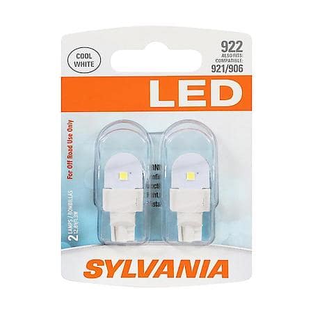 922: White LED Mini Bulb, 2 Pack
