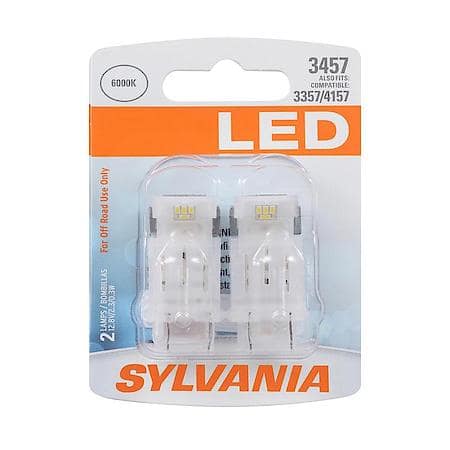 3457 White LED Mini Light Bulb, 2 Pack