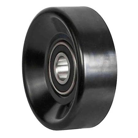 Serpentine Idler/Tensioner Pulley: Direct Fit, Steel, 88.9 mm Diameter