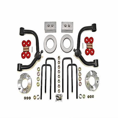 3.5"Front Lift, 2.5"Rear Lift, Without Shock Absorbers In Kit, Black Components