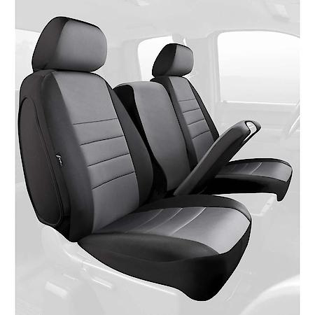 FIA NP98-27 GRAY, CUSTOM SEAT COVER FRONT 40/20/40, NEOPRENE, BLACK/GRAY