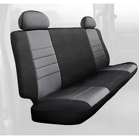 FIA NP92-95 GRAY, CUSTOM SEAT COVER REAR BENCH, NEOPRENE, BLACK/GRAY