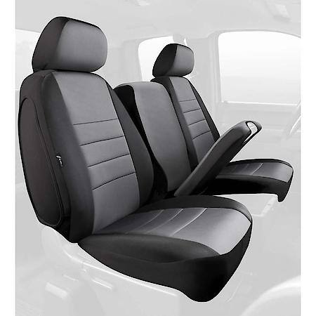 FIA NP97-33 GRAY, CUSTOM SEAT COVER FRONT 40/20/40, NEOPRENE, BLACK/GRAY