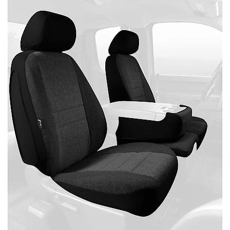 FIA OE37-10 CHARC, CUSTOM SEAT COVER FRONT 40/20/40, TWEED, CHARCOAL
