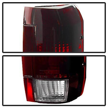 (Xtune) Ford Bronco F150 F250 F350 F450 92-96 OE Style Tail Lights-Red Smoked