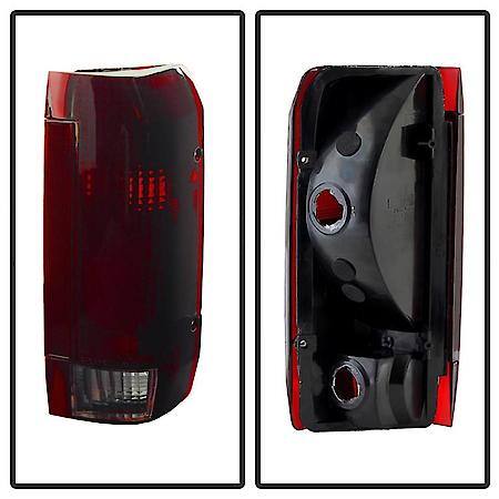 (Xtune) Ford Bronco F150 F250 F350 F450 92-96 OE Style Tail Lights-Red Smoked