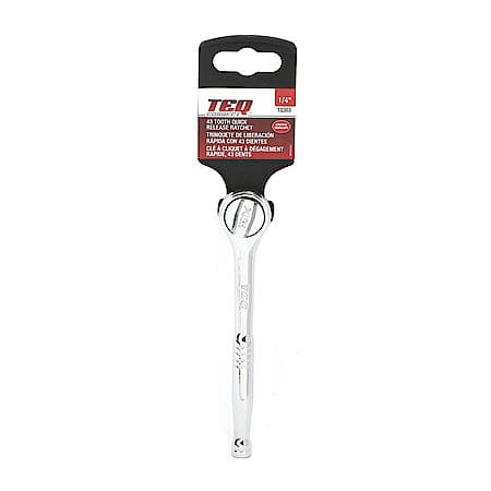 Quick Release Ratchet, 43 Tooth, 1/4" Drive