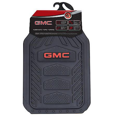 GMC WeatherPro Floor Mats: Non-Slip Grip, Universal 4-Piece Front & Rear Set