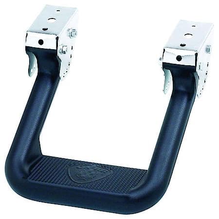 2" Hitch Receiver Mount, Single, Flat Step, 650 Lb Capacity, Blank, Aluminum