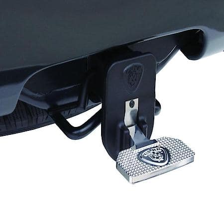 Cab Mount, Multi-Fit, Single, Flat Step, Polished Aluminum